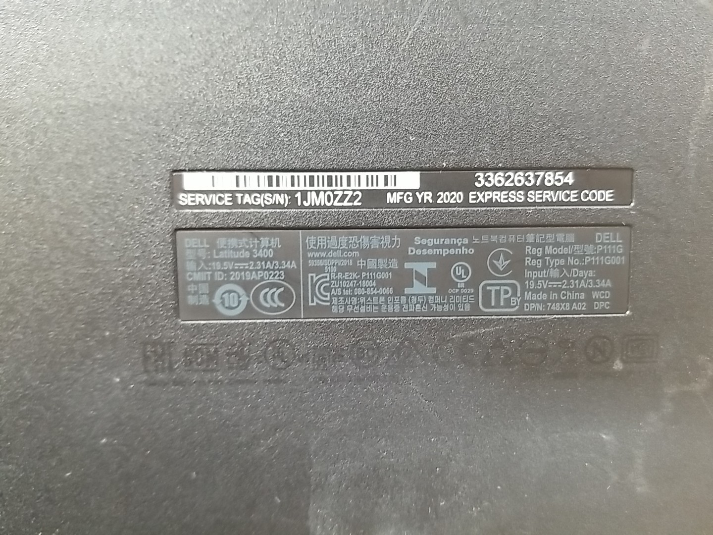 Dell Latitude 3400 14″ (i5-8265U 1.80GHZ, 8GB RAM – 256GB SSD