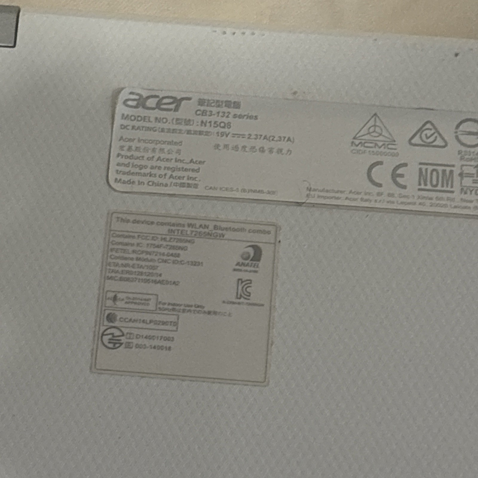 Acer Chromebook R11 N15Q8 11.6″ Touchscreen 2-in-1 Laptop – White