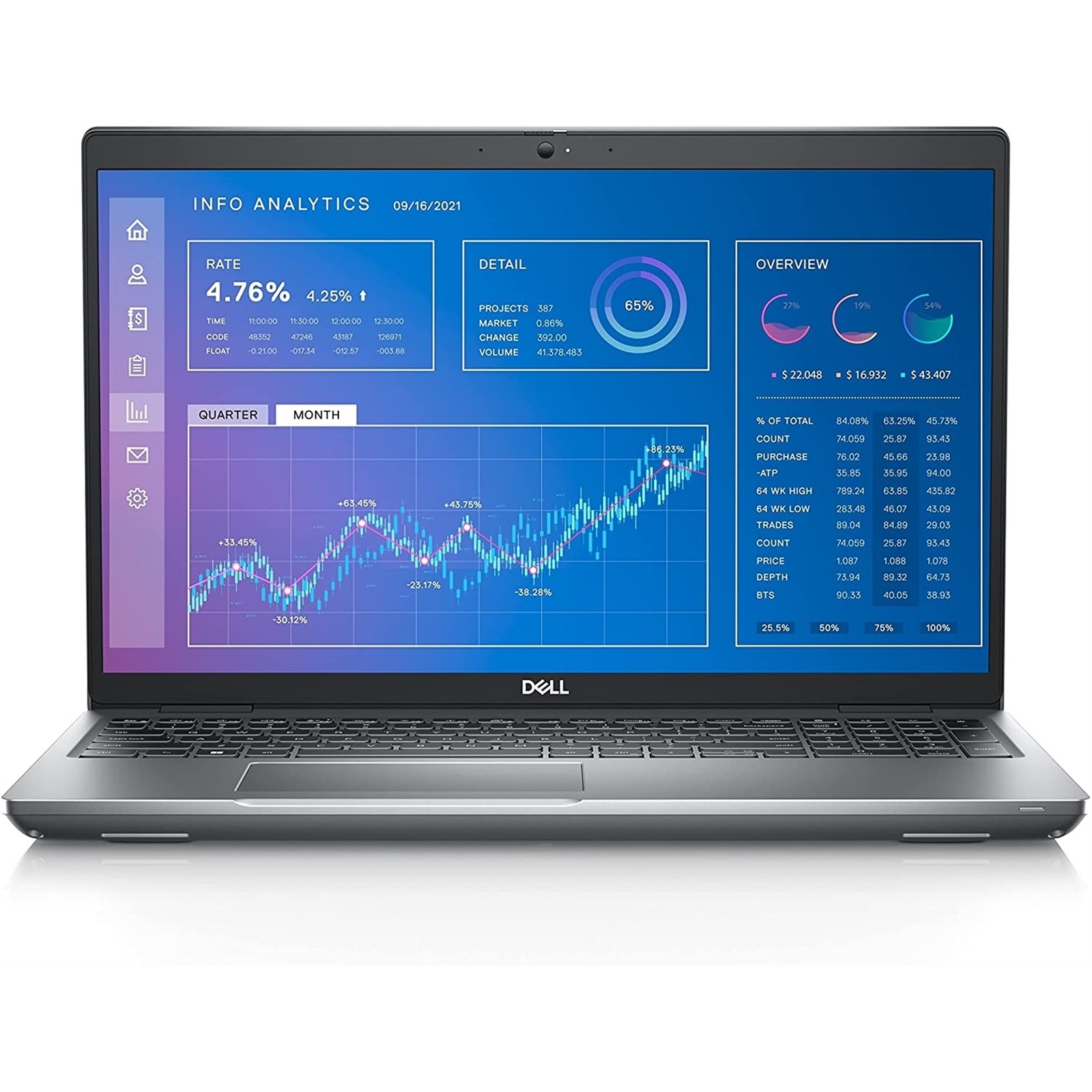 Dell Precision 15.6″ 16GB 512GB, Gray