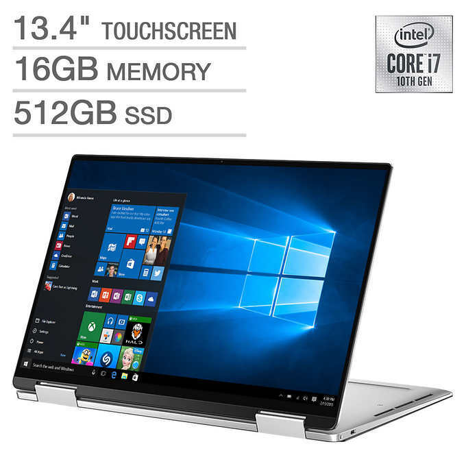 NEW Dell XPS 13 2-in-1 Touchscreen 4K UHD Tablet Laptop XPS7390-7909SLV-PUS i7