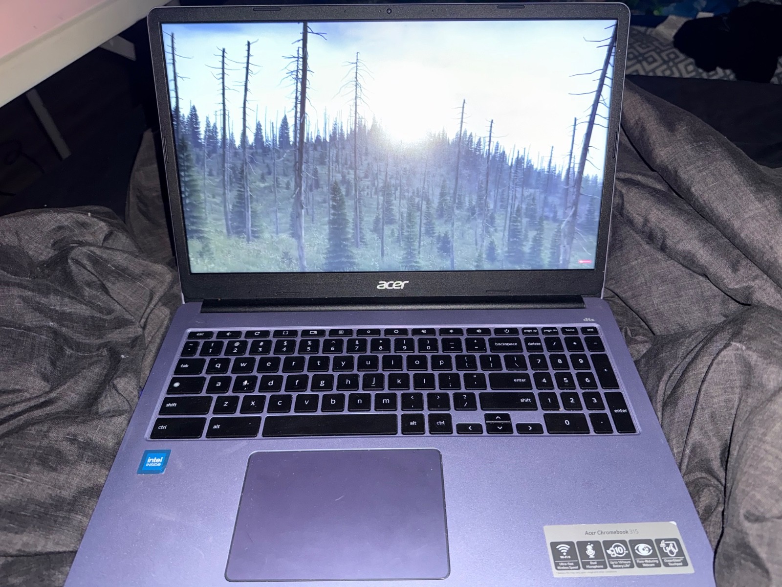 acer chromebook cb315-4h model N21Q9 silver 4gb ram 64gb storage