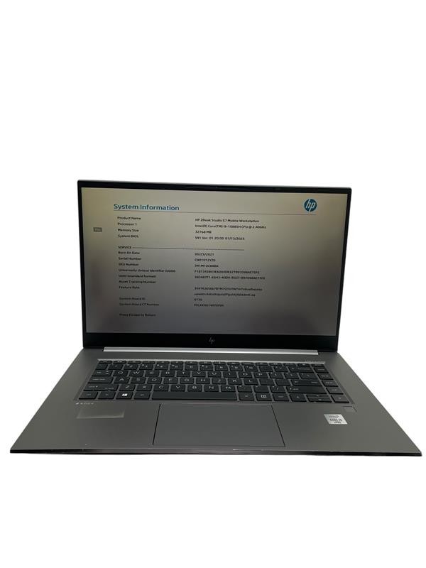 HP ZBOOK STUDIO G7 i9 2.4Ghz 32GB RAM 1TB SSD – Grade D