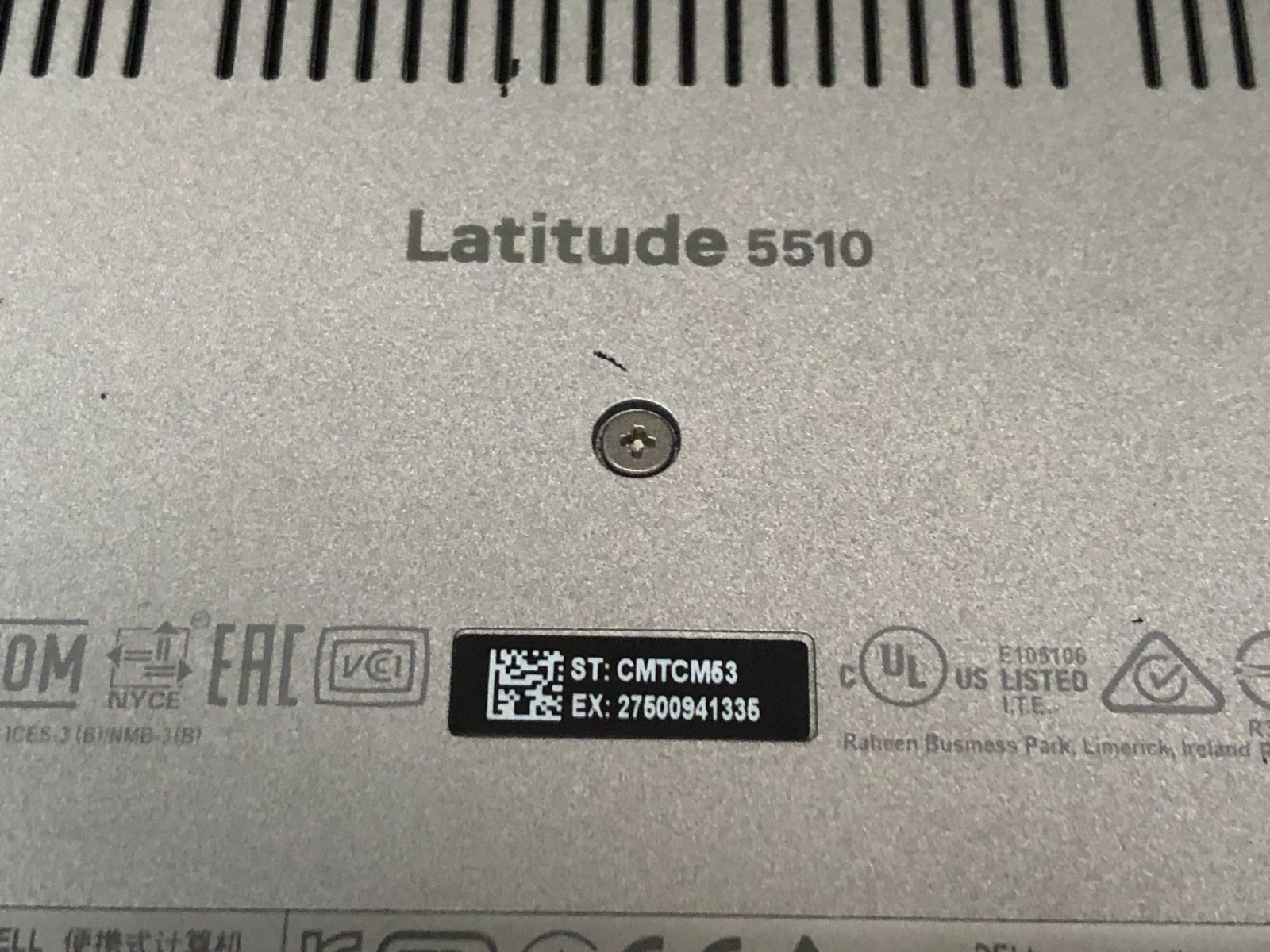 Dell Latitude 5510 sku 6784 15.6″ i5-10210U 8GB RAM Win11 NO SSD or A/C Tested!
