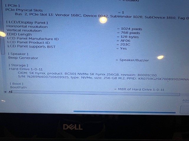 Dell Inspiron 5481 (i3-8145U, 8GB, 256GB) with Power supply ***Parts machine***