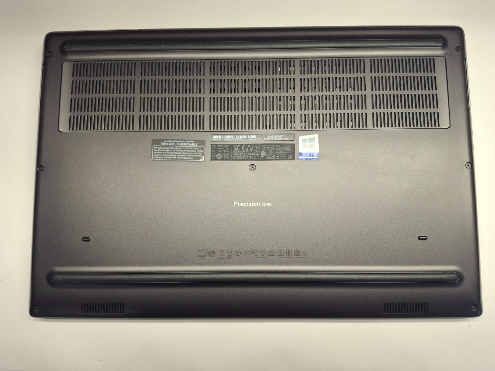 Dell Precision 7540 15.6″ Laptop Core i7-9750H 16GB RAM 256GB SSD Webcam T2000
