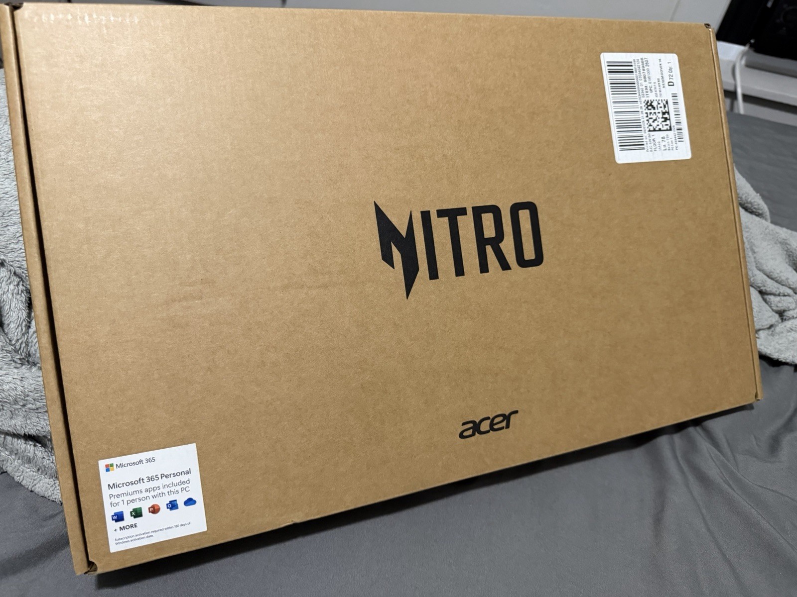 Acer Nitro V 15 15.6″ FHD 165Hz Core 5 16GB 512GB SSD RTX 4050 Black