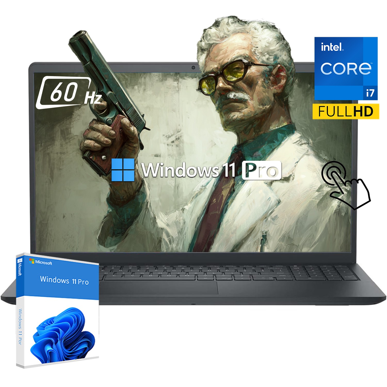 Dell Inspiron 15.6″ 2K Touch Laptop Intel Core i7 1355U 32GB 1TB SSD Win11Pro #B