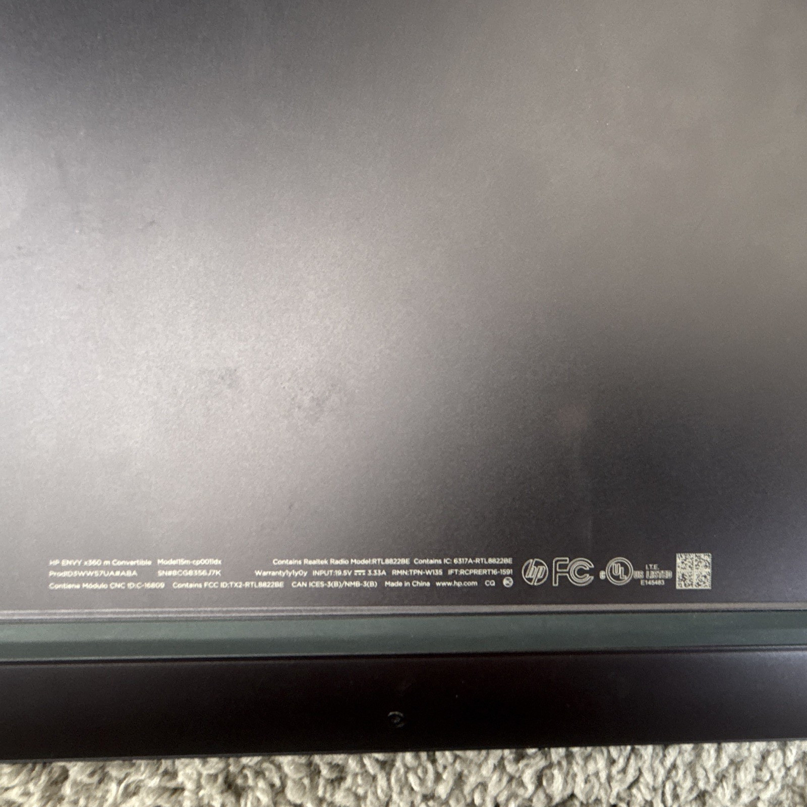 HP ENVY x360 15m-cp0xxx 15.6in FHD Touch Ryzen 5 2500U 8GB 256GB SSD
