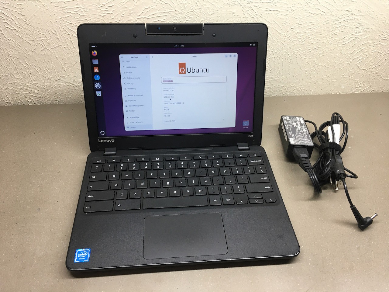Lenovo N23 Laptop 11″ Intel Celeron 1.60GHz N3060 16GB – 4GB RAM Ubuntu 25 Linux