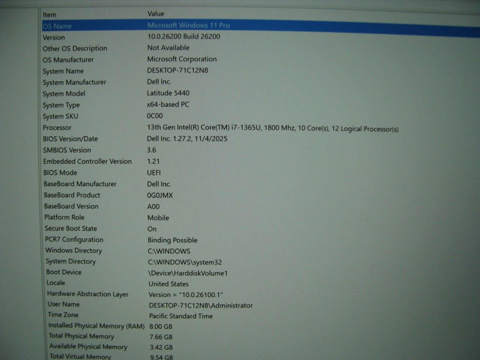 Dell Latitude 5440 14″ FHD i7-1365U max 5.2GHz 8GB 512GB Win 11Pro WRTY2026 +PA