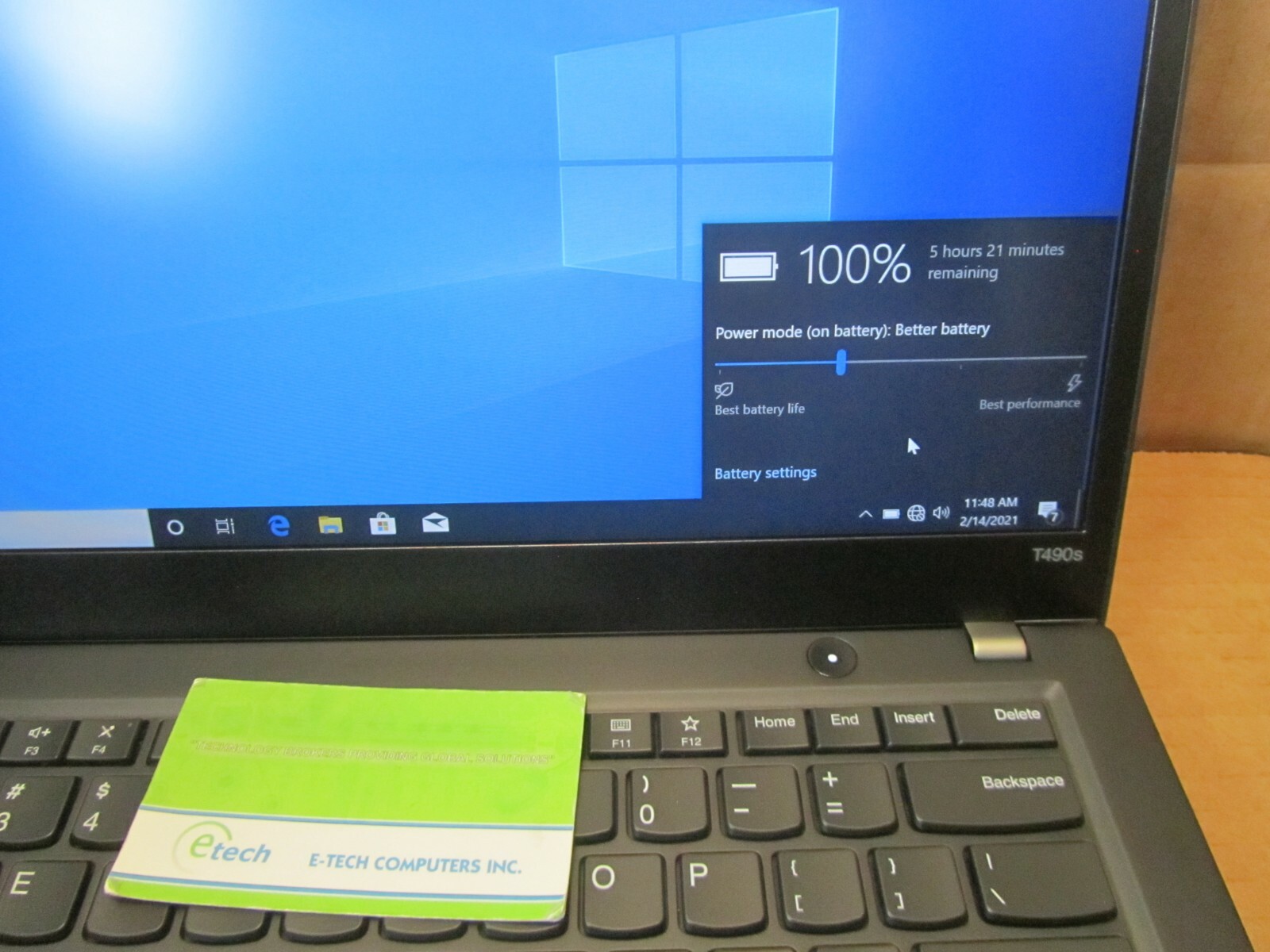 ThinkPad T490s i5-8365U 8GB RAM 512GB SSD 14″ FHD 1920×1080 Warranty to Dec 2022