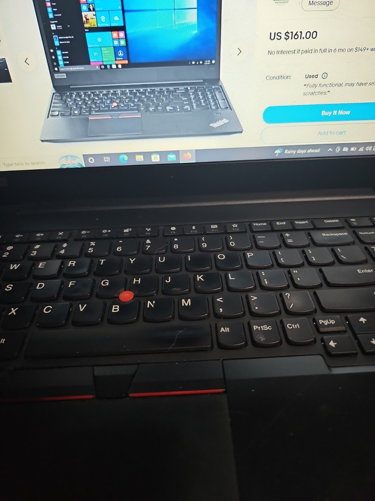 Lenovo ThinkPad E580Core i5@2.50GHz16GB RAM256 GB SSD HDD WIN 11….