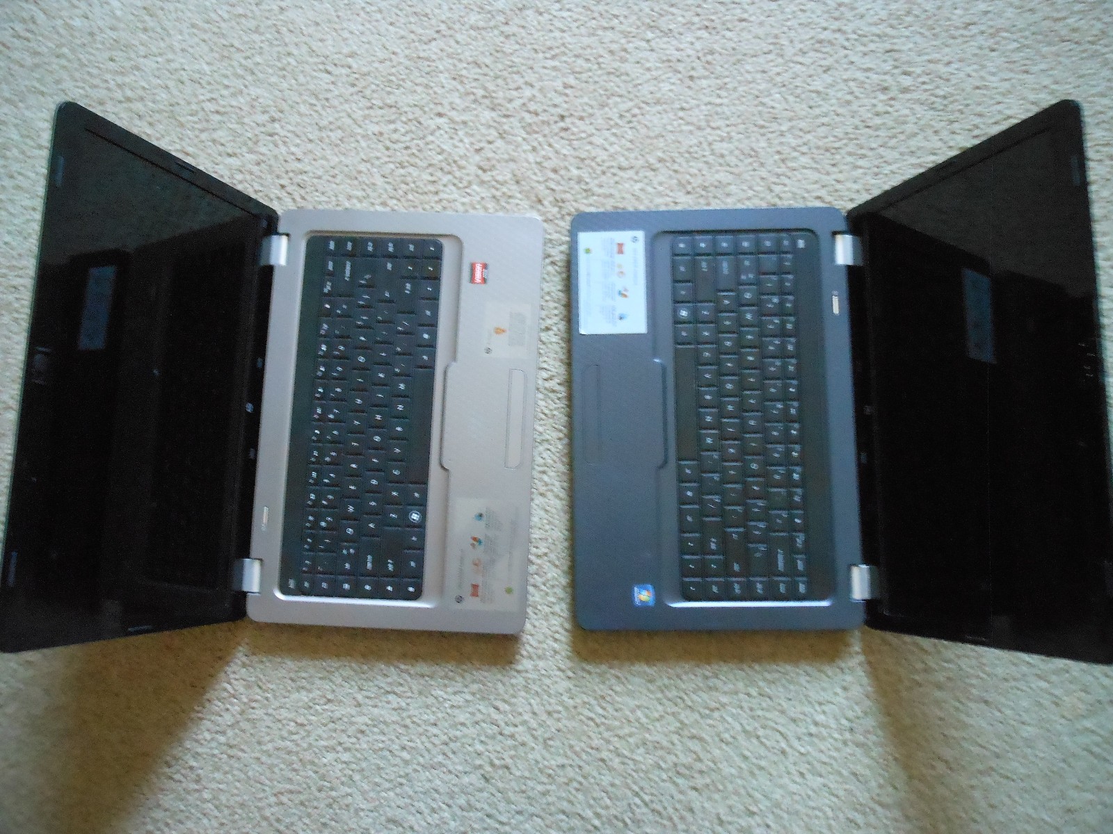 LOT OF 2 – HP G62 AMD Athlon II Dual-core 2.20MHz 4GB HDD WINDOWS 10”