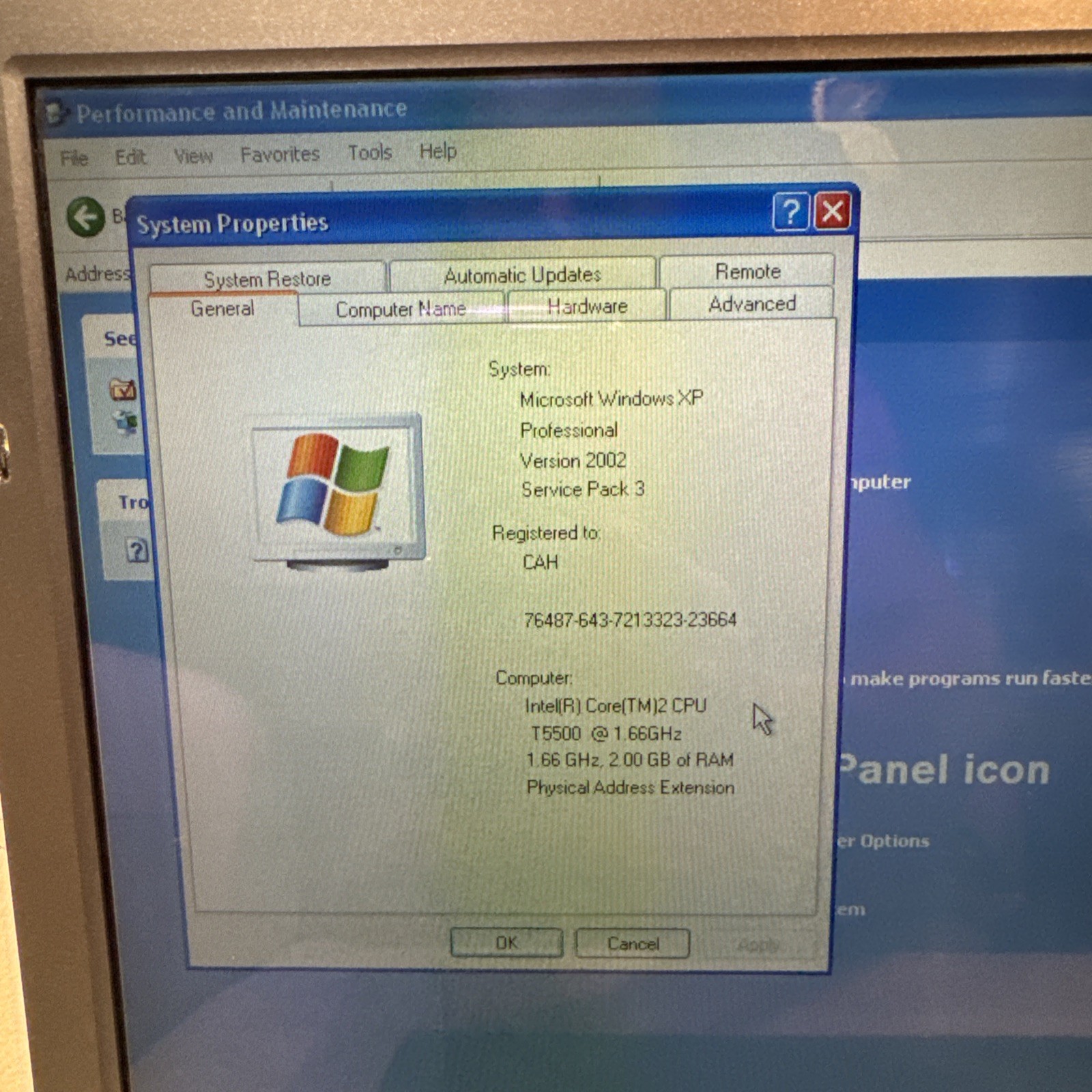 SONY VAIO T5500 1.66GHz Intel Core (TM)2 CPU 2.00 GB Of RAM WORKING SEE DETAILS