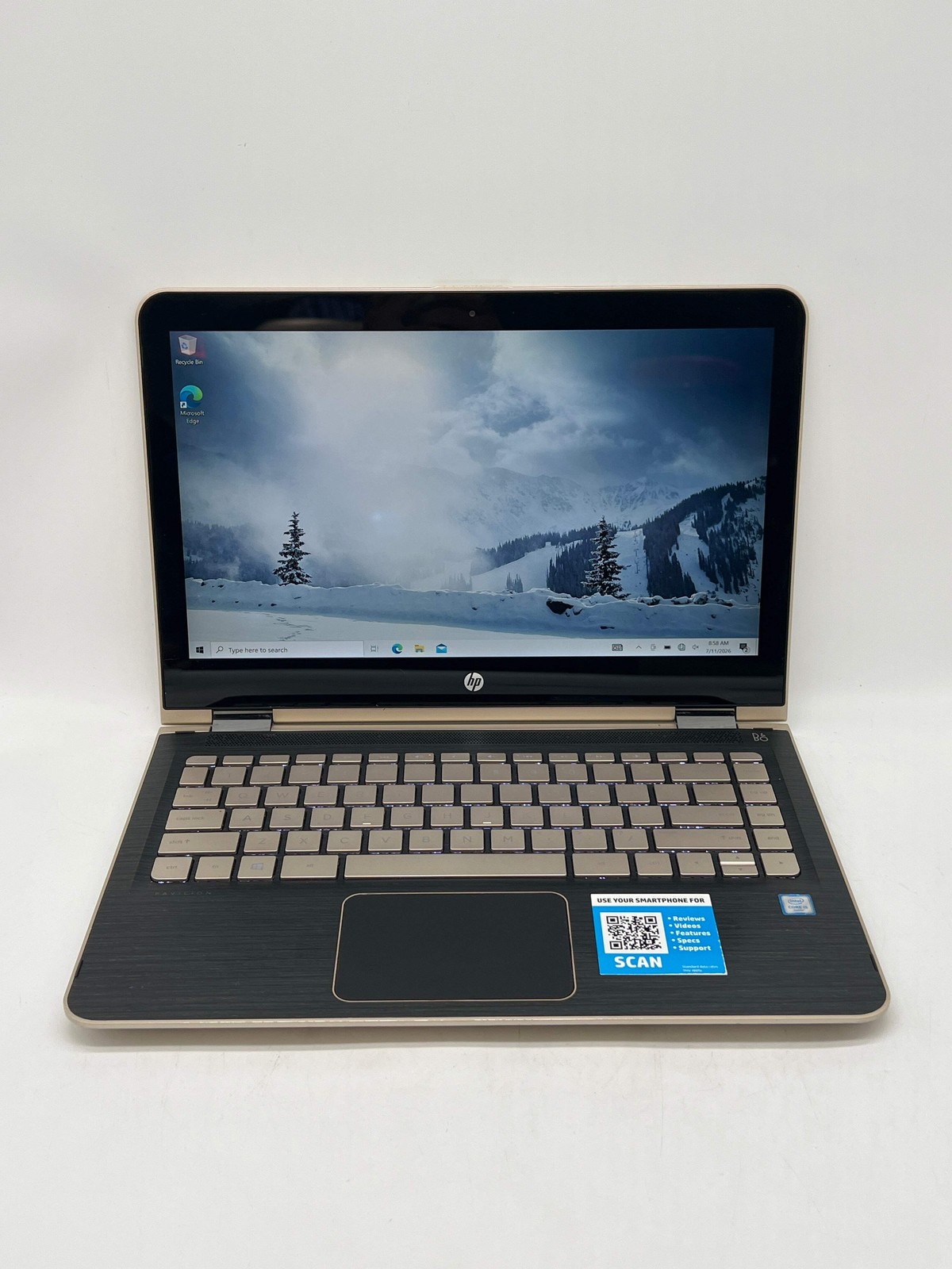 HP Pavilion x360 M3-U003DX 15.6″ Intel i5-6200U 8GB RAM 128GB SSD Gold – Used