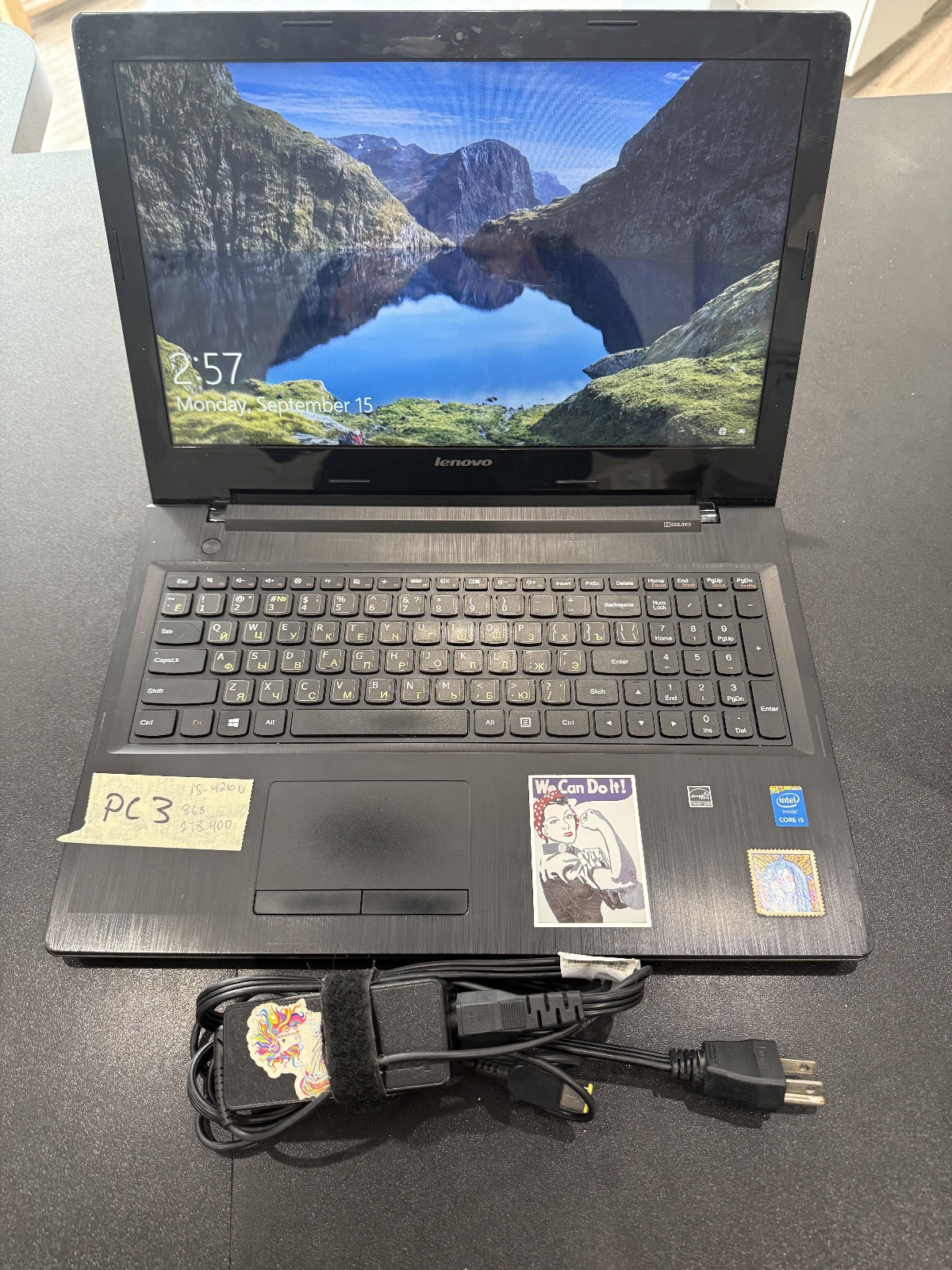 Lenovo G50-70 Core i5 4210U RAM 8GB 1TB HDD Windows 10 Lots of stickers!