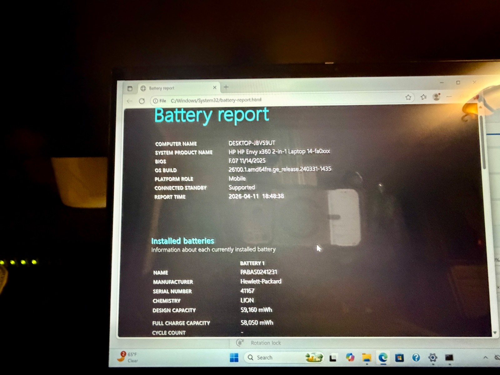HP Envy x360 2-in-1 14-fa0xxx 14″ Touch Ryzen 5 8640HS 16GB RAM 512GB SSD