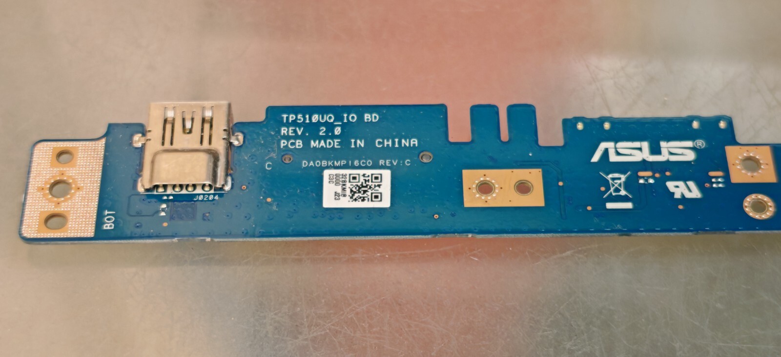 ASUS TP510 USB SD LED CARD VOLUME POWER ON POWER TP510UQ_IO BD REV. 2.0