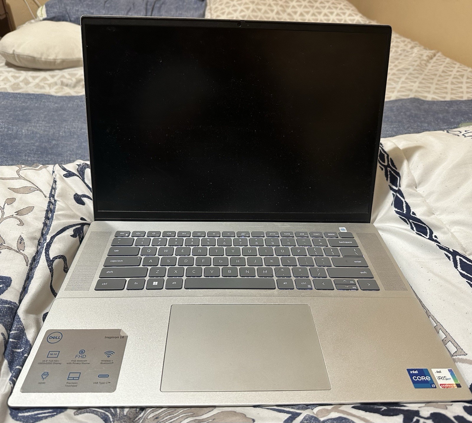 Dell Inspiron 16 5620 Laptop Intel I7-12th Gen, 16GB RAM, 1TB NVMe, Windows 11