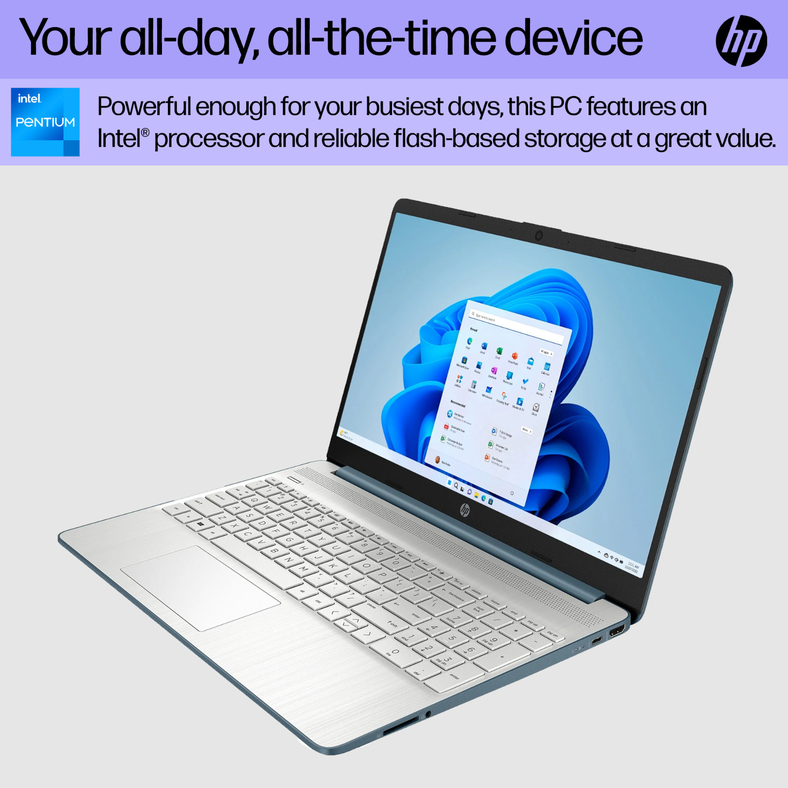 NEW HP Laptop Computer 15.6″ Quad-Core Intel Pentium Up to 32GB RAM 1TB SSD Pro