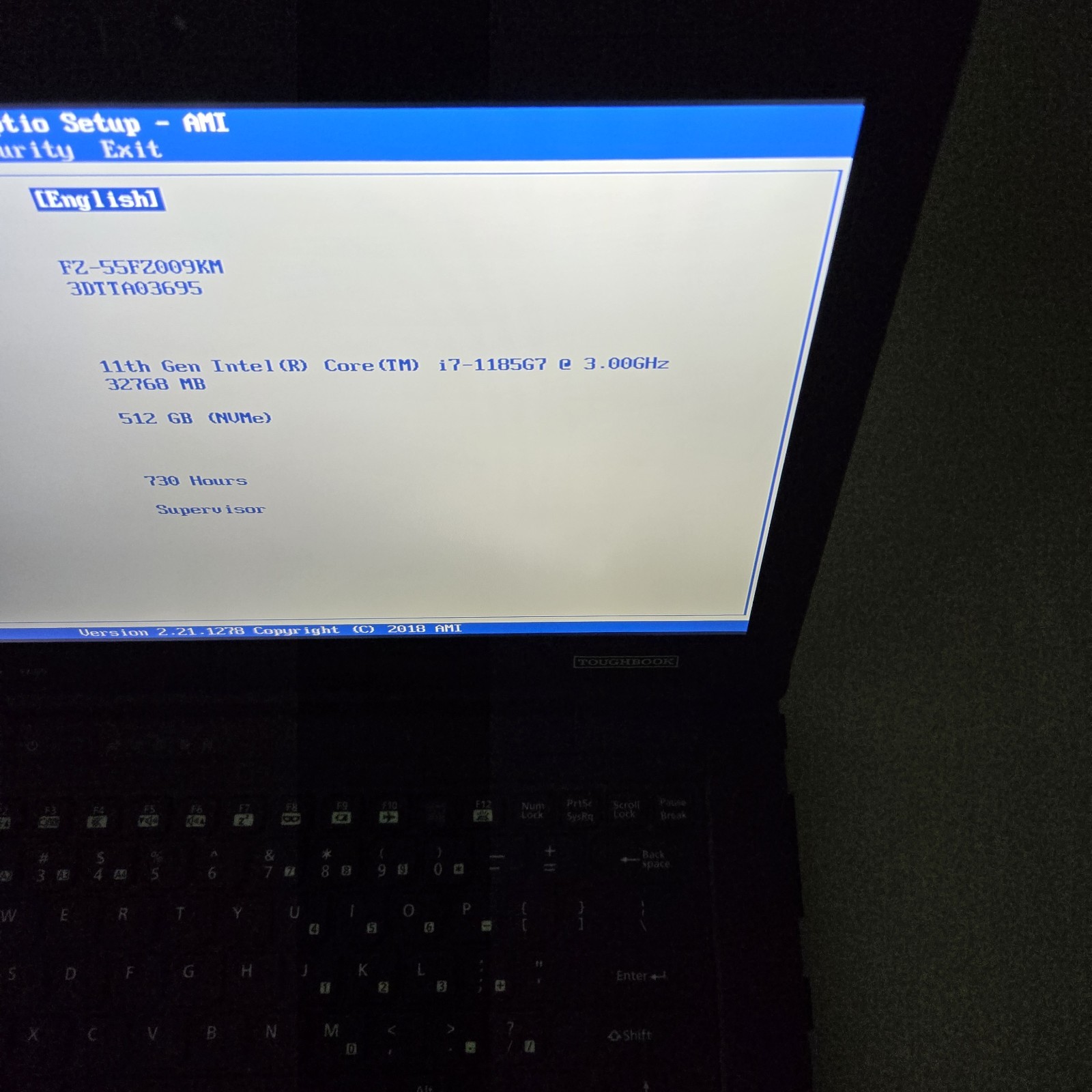 Panasonic Toughbook FZ-55 MK2 i7-1185G7 512GB SSD 32GB Ram – 4G – GPS – Grade B