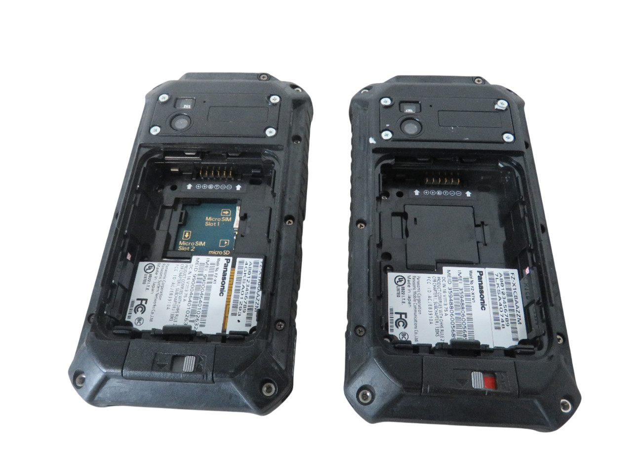Lot of 2 Panasonic Toughpad FZ-X1 Handheld Mobile Computer/ NO BATTERY