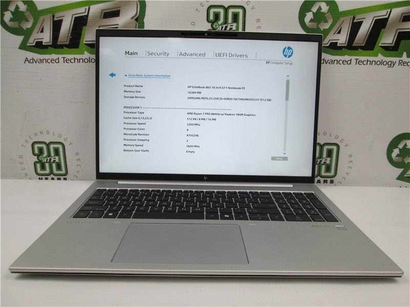 HP EliteBook 865 G11 Laptop Ryzen 7 PRO 8840U 16GB 512GB SSD Windows 11 COA