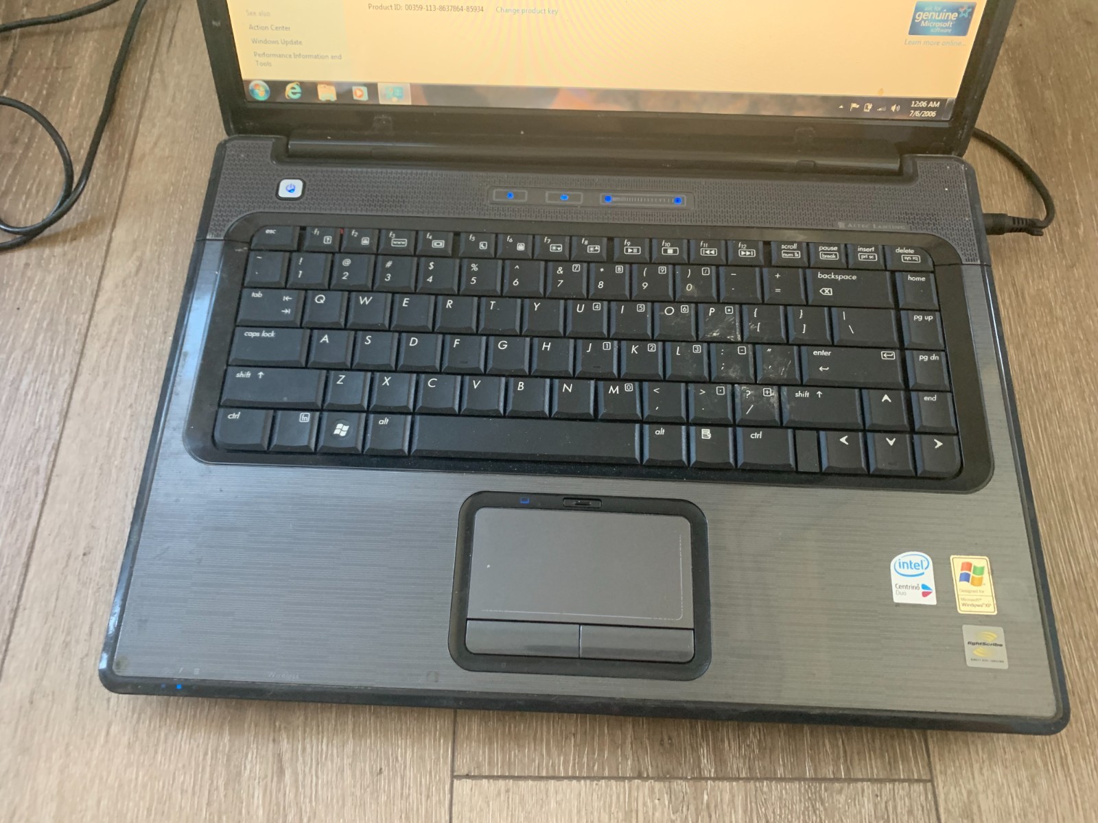 Compaq Presario V6000 15.4″ Intel Core Duo T2450 2.00Ghz 2GB RAM 120GB HDD Win 7