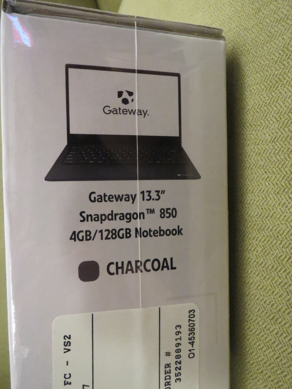 Gateway (Cow Theme) 13.3 inch Ultra Slim Notebook GWTN133-1BK, EMPTY BOX ONLY