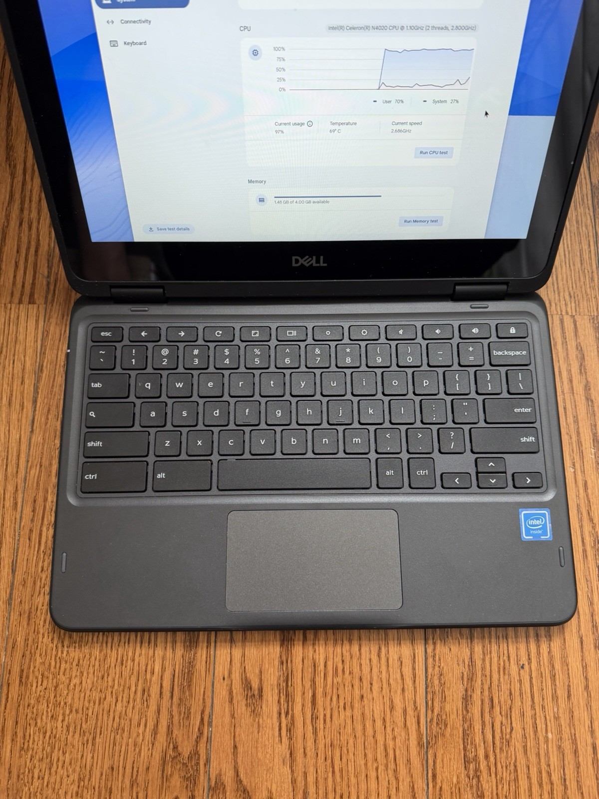 Dell Chromebook 3100 11.6” (32GB eMMC Intel Celeron N4020 1.1GHz 4GB RAM) Touch
