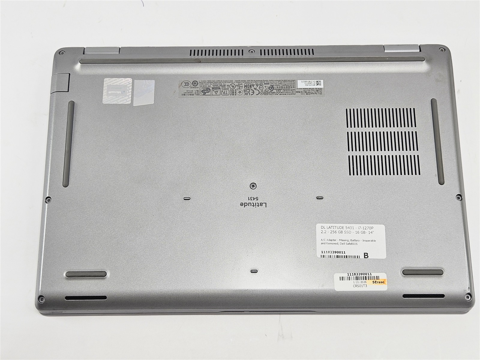 Dell Latitude 5431 Intel Core i7-1270P 16GB RAM 256GB SSD 14″ Iris Xe