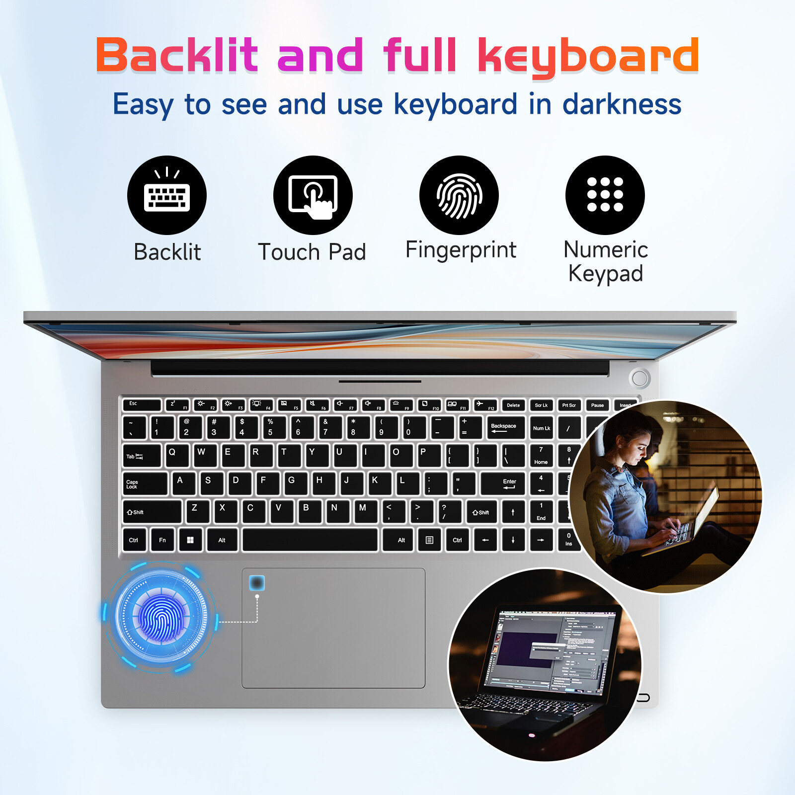 NIMO 17.3″ IPS FHD-Laptop Intel 6 Cores i3-1215U 16GB RAM 512GB SSD Up to 4.4GHz
