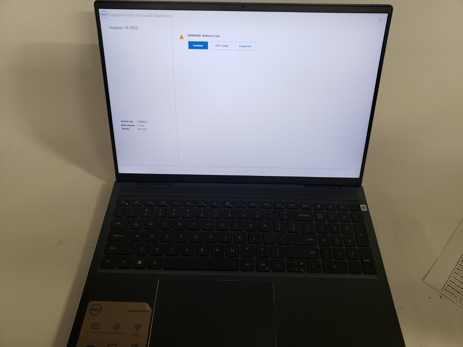 Dell Inspiron I6 7610 Core I7-11800H 32GB Ram 512GB NVMe Win 11 Pro