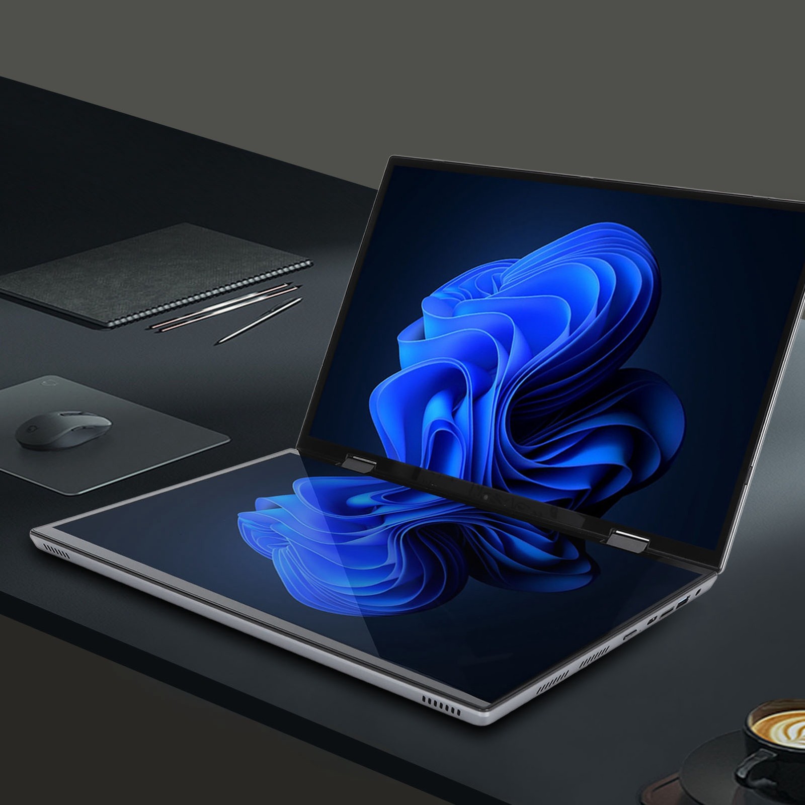 Dual Touchscreen Laptop 360° Flip For Versatile Usage Recommended