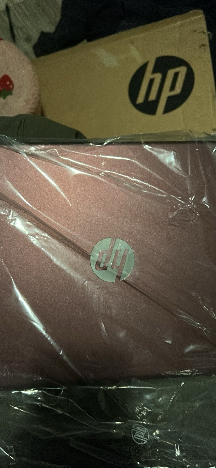 HP Pink Notebook Laptop Portable Computer Rose Color Sleek Design Lightweight