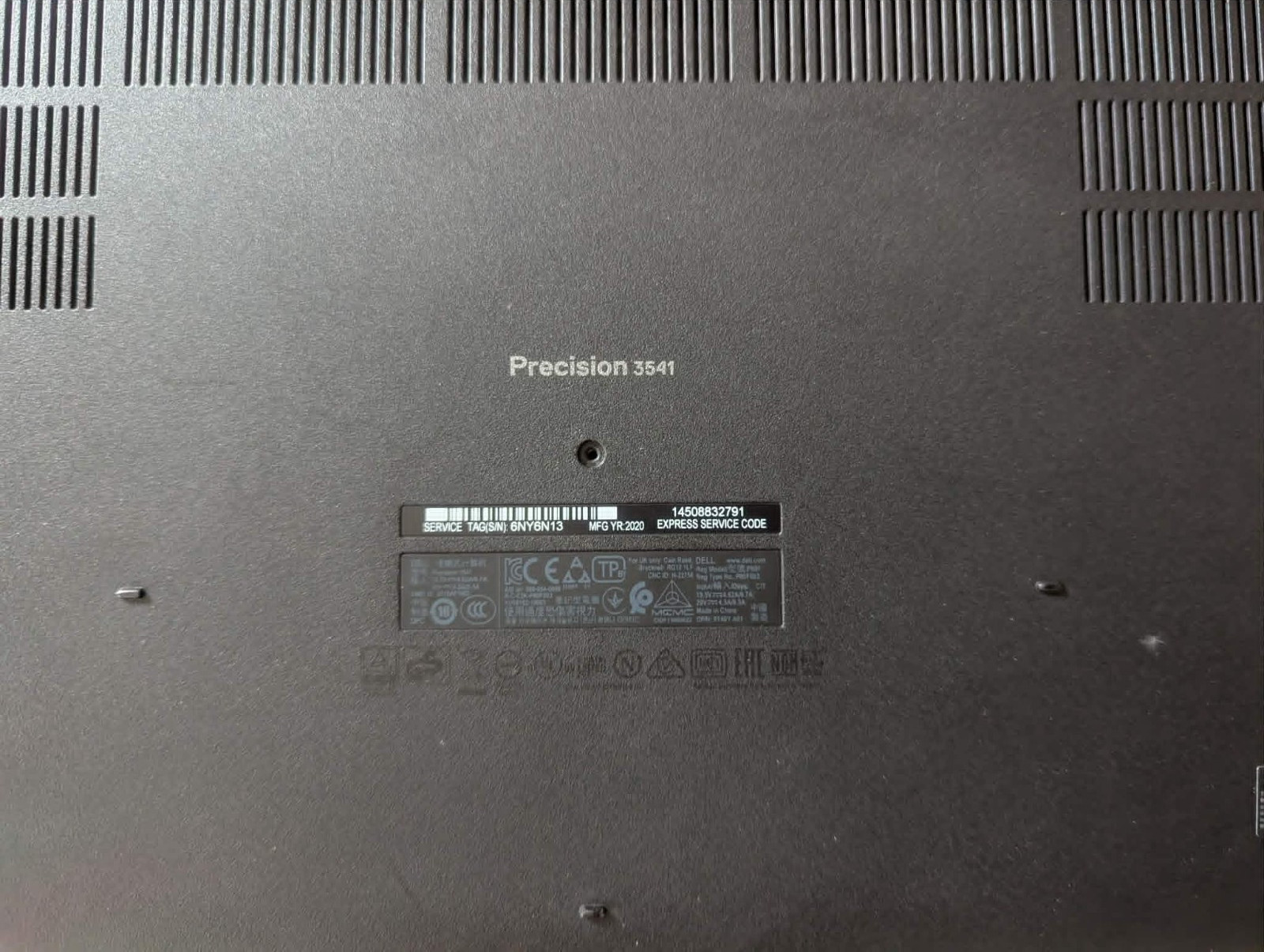 Dell Precision 3541 15.6 Laptop i5-9400H 16GB RAM 500GB SSD Win10 Pro