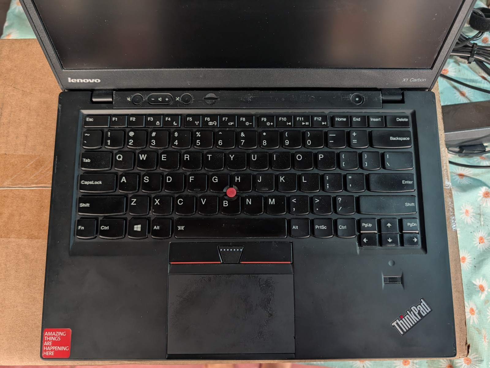 LENOVO THINKPAD X1 CARBON 1st Gen Intel i5-3427U 4GB RAM WORKS but NO Battery