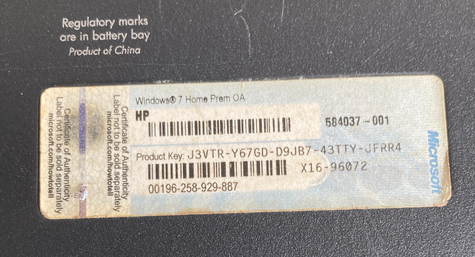 HP 2000 Series 15.6″ Notebook PC Gray – PARTS