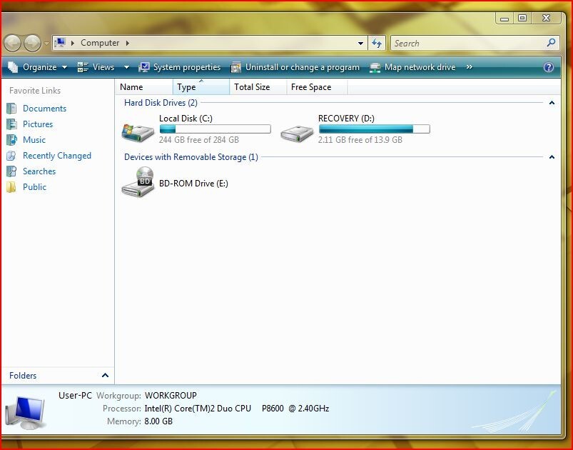 HP Pavillion dv7-1270us Laptop, 300GB HD, 8GB Ram, Nvidia 9600GTM, 802.11a/b/g/n