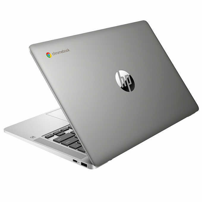 HP 14″ Chromebook Bundle – Intel Celeron – 1080p – Bonus Sleeve & Wireless Mouse