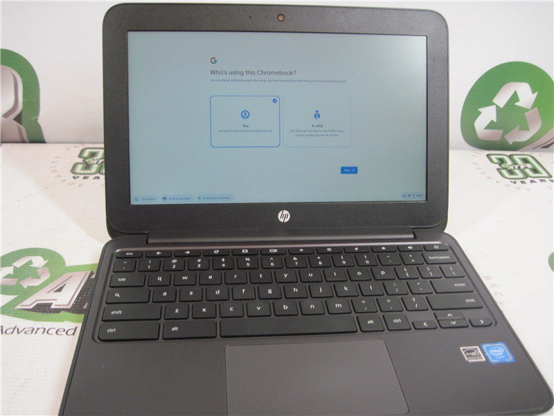HP Chromebook 11 G4 Celeron N3060 4GB 11″ ChromeOS No HDD w/ Adapter