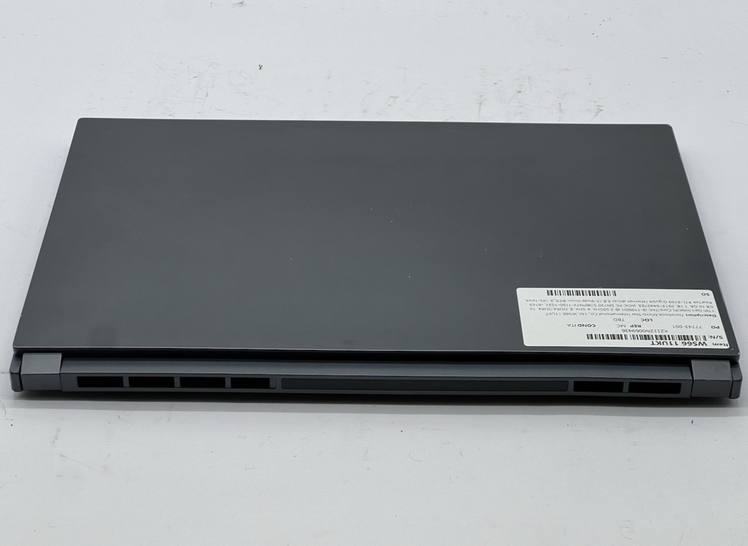 MSI WS66 11UKT Laptop, i9-11900H. @ 2.50GHz, 32GB RAM, 1TB NVMe-No OS/Charger