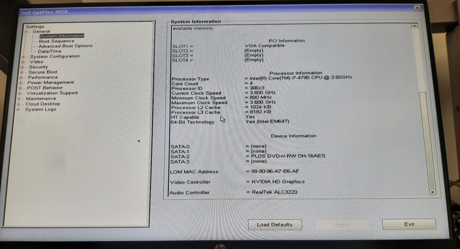 OptiPlex 9020 i7-4790@3.6GHz SFF 32GB/6TB Win11Pr&Offce24