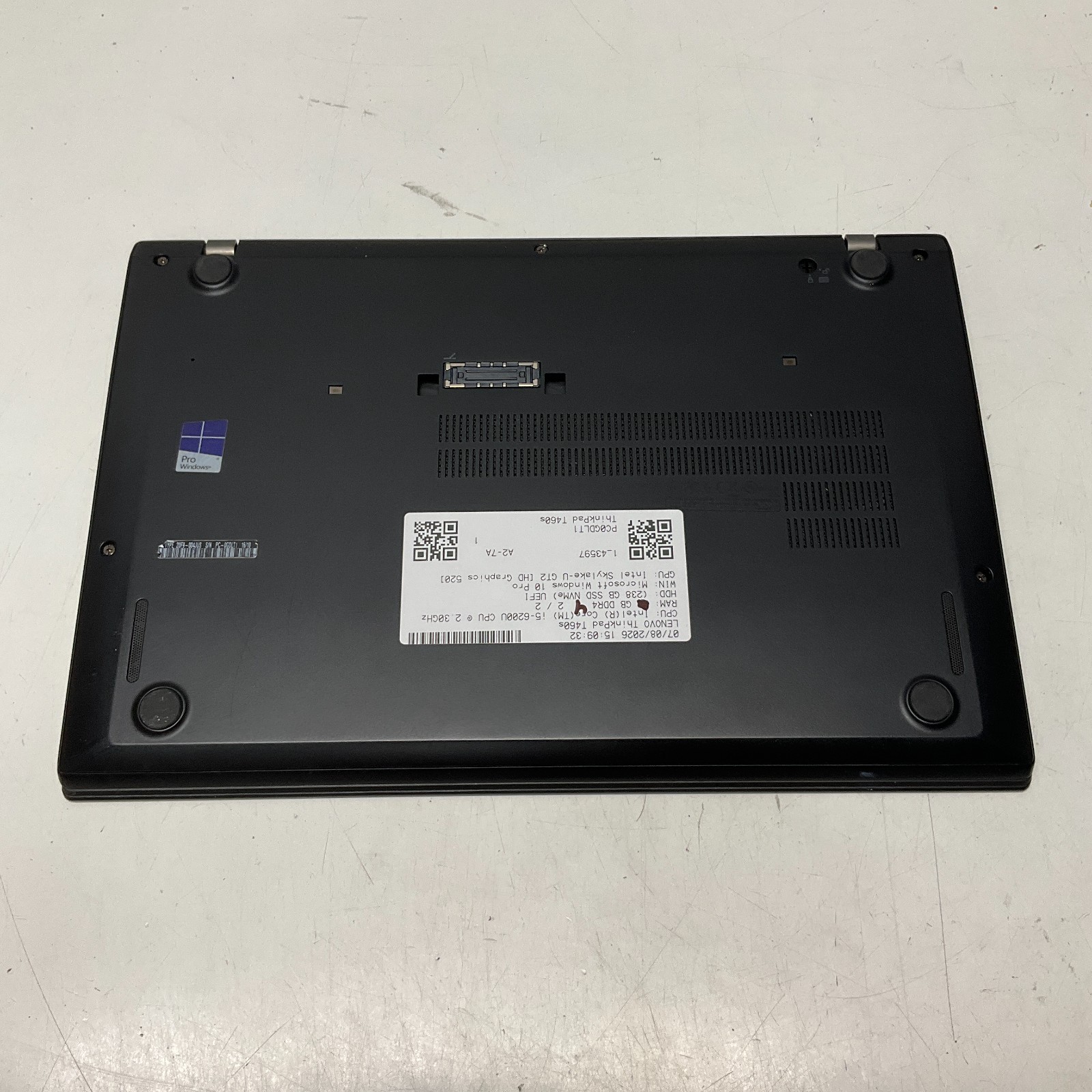 Lenovo ThinkPad T460s | 14.1″ | Core i5-6200U | 4GB RAM | 256GB SSD Win 10 Pro