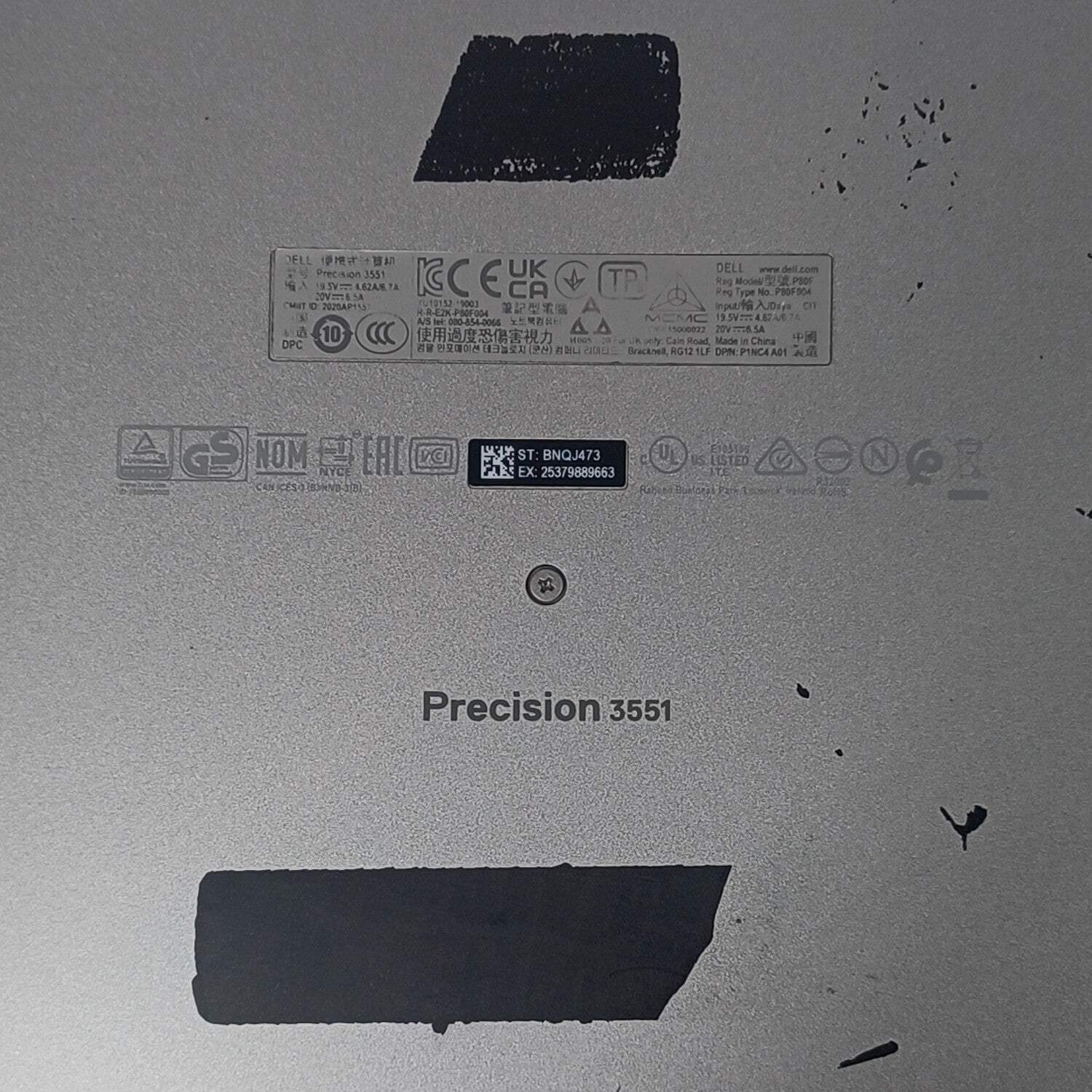 Dell Precision 3551 15.6″ i7-10750H 2.6GHz 32GB RAM 512GB SSD Quadro P620