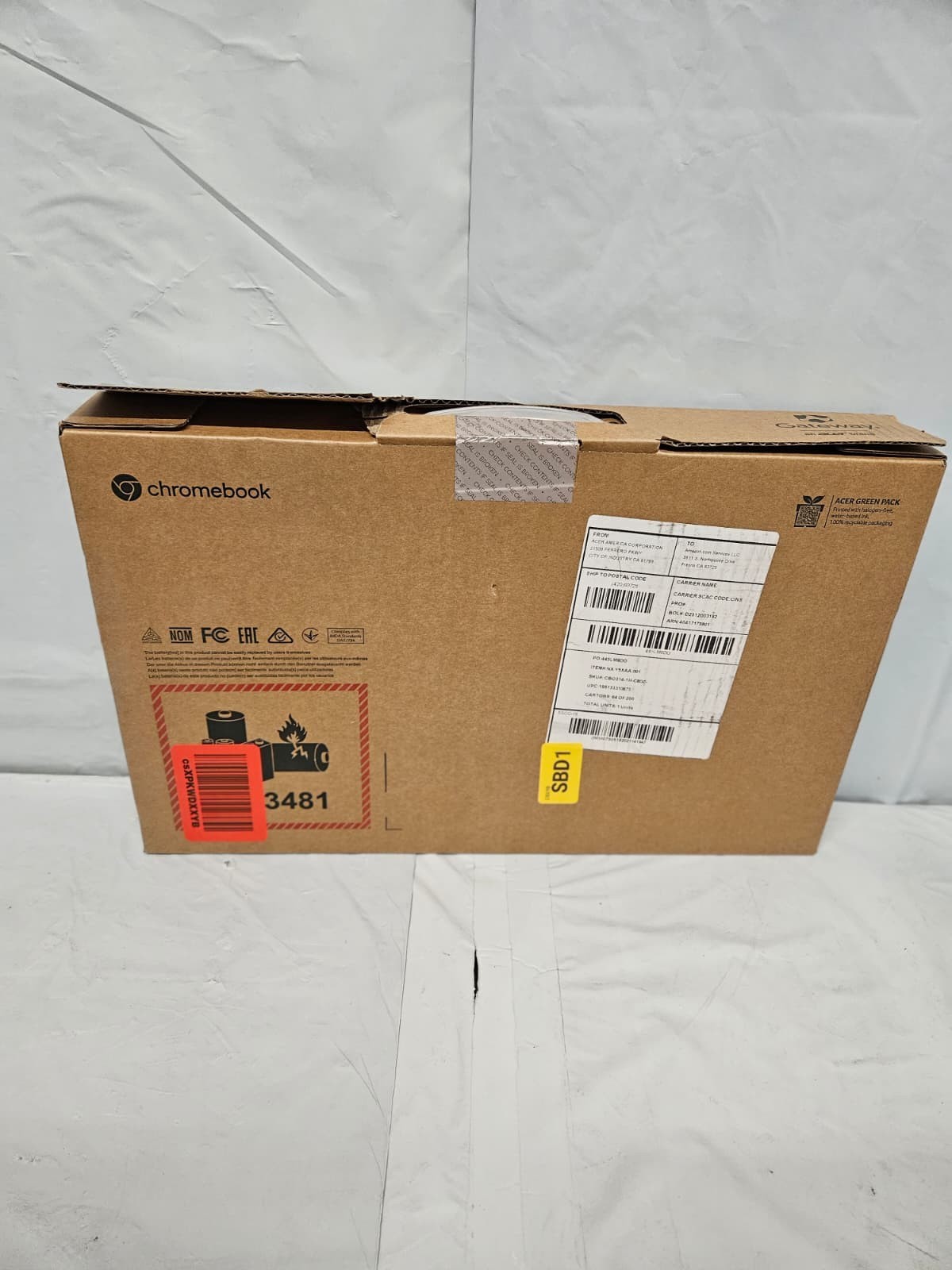 GATEWAY CHROMEBOOK 314 ACER 14 FHD 4GB EMMC 64GB (STAR BLACK)