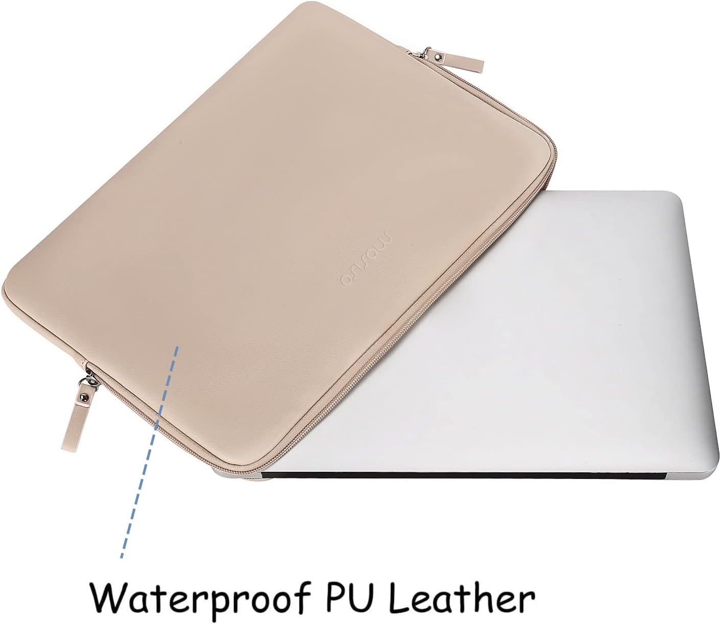 13.3 Inch Laptop Sleeve Bag, PU Leather Case for MacBook Air/Pro, Waterproof