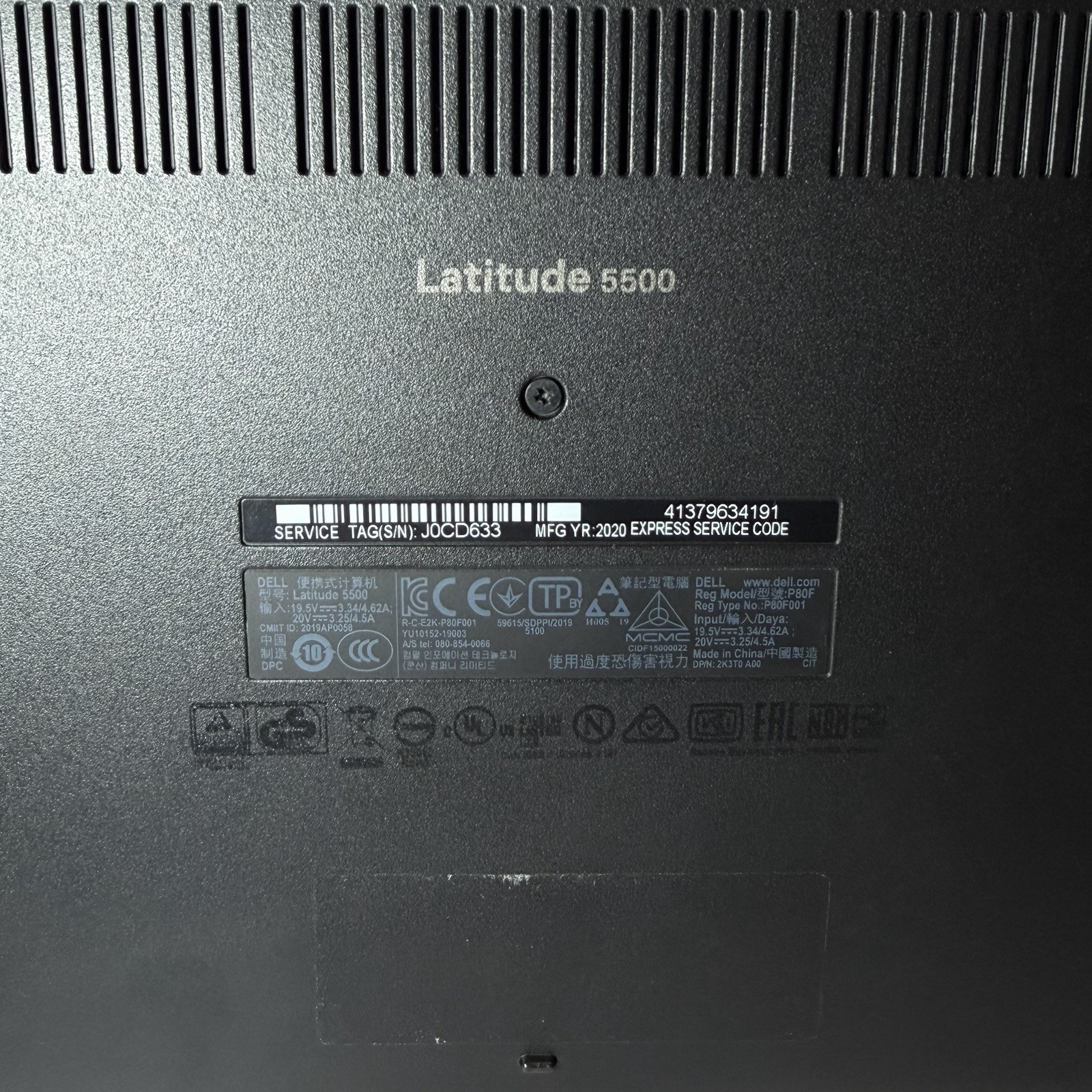 Dell Latitude 5500 Touchscreen Laptop i5-8365U 32GB 512GB + 256GB SSD Win 11