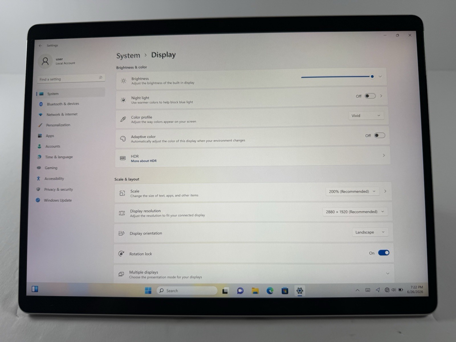 Microsoft Surface Pro 8 (1982) i5-1145G7 – 16GB RAM – 256GB 120Hz – Win 11 Pro