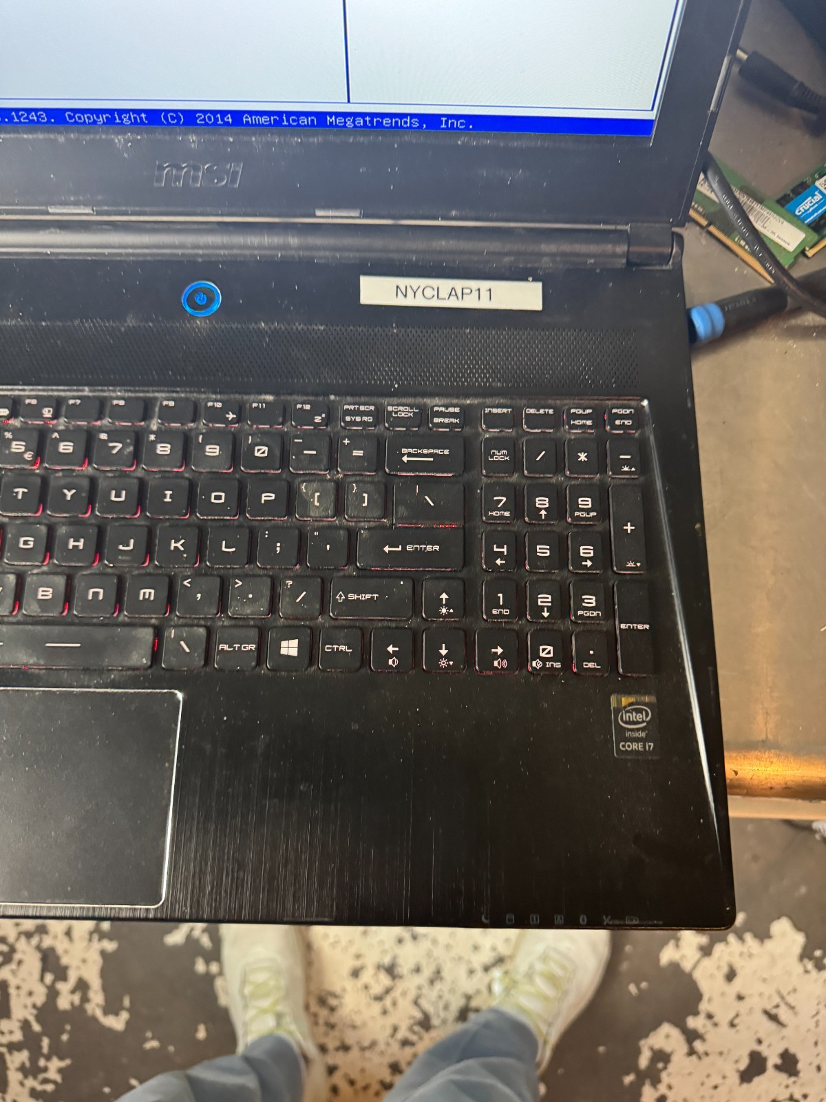 MSI Ghost Pro GS60 i7-4710HQ 8GB RAM 128GB SSD Laptop *READ #5546